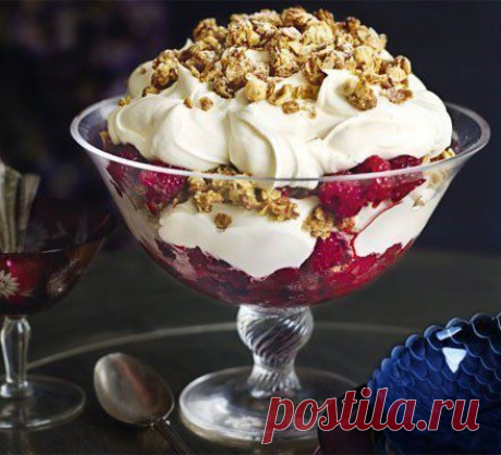 Народный шотландский десерт Raspberry cranachan