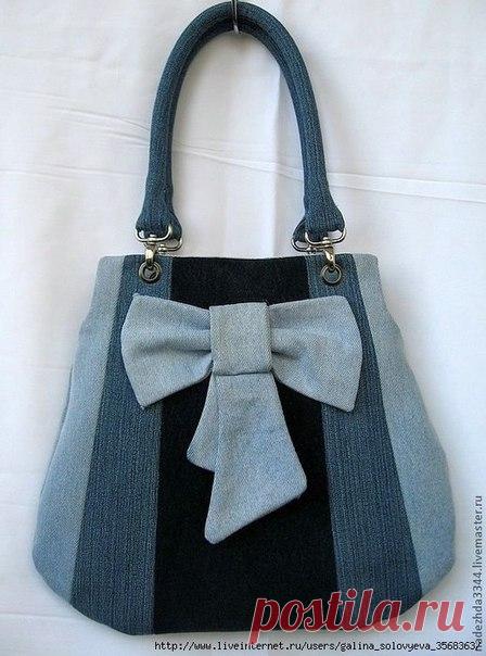 Шьем джинсовые сумочки. Идеи для вдохновения.
