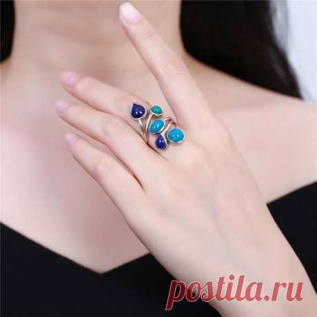 Vintage Phoenix Stone Ring / Lapis Ring / 925 Silver Inlay Ring / Inlay Ring / Ladies Ring / Black Friday Gift / New Year Gift Product Details:  Material: 925 silver, phoenix stone, lapis lazuli  color: blue  Shape: heart  Size: length 3.3cm, width 1.8cm  Weight: 5.8 grams  Translucent: opaque  Symbol: Good luck to you