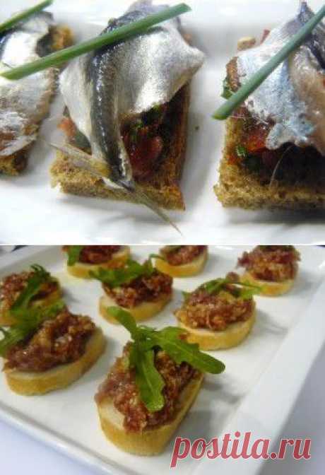 Два вкусных варианта брускетты