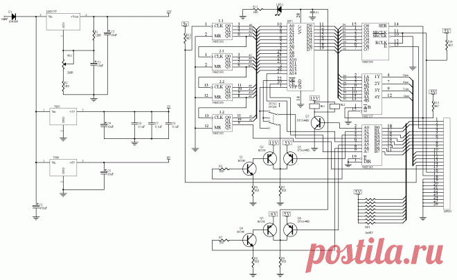 Программатор микросхем ПЗУ 27С256 / 27C512. - Программаторы - Архив схем - elektrosat