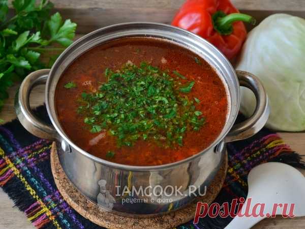 Донской борщ — рецепт с фото Рецепт домашнего борща со свеклой и толченой картошкой. Борщ готовится на свином бульоне.