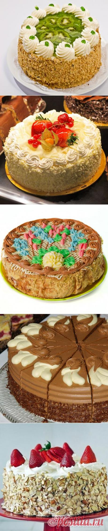 Подборка вкусных бисквитных тортов-2.Пошаговые рецепты.-Выпуск-8