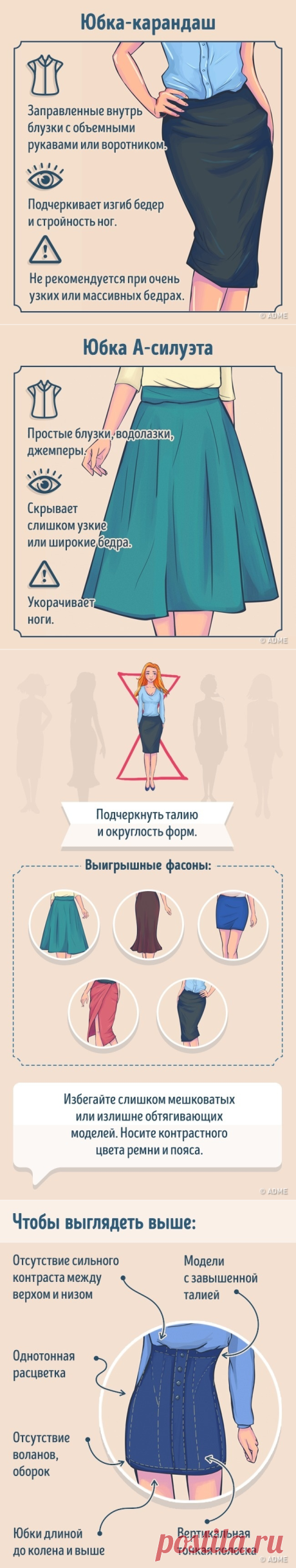 Как выбрать идеальную юбку по типу фигуры