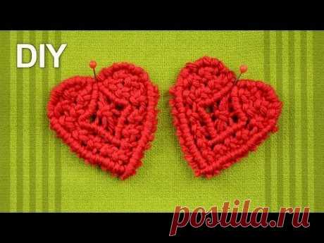 How to make Macrame HEART / DIY Tutorial