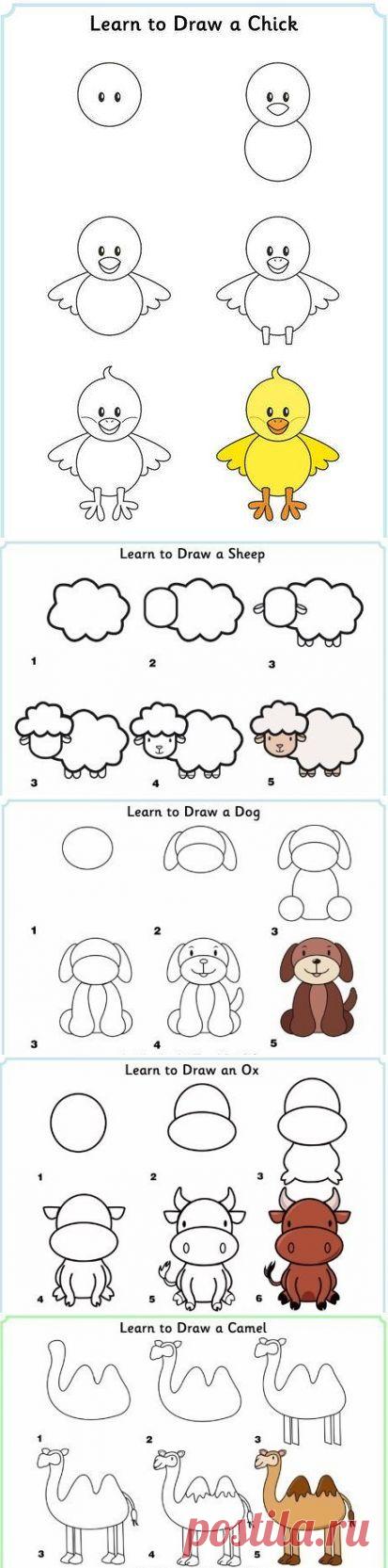 Рисуем просто и весело - Поделки с детьми | Деткиподелки