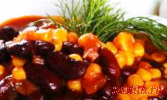 Фасоль по мексикански с кукурузой Фасоль по мексикански отличное блюдо мексиканской кухни. Готовится быстро, получается вкусно.