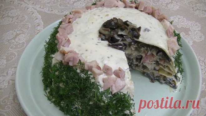 Новогодний рецепт торта из яичных блинчиков - Простые рецепты Овкусе.ру