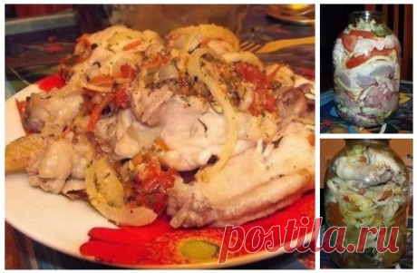 Лучшие кулинарные рецепты: Курица в банке