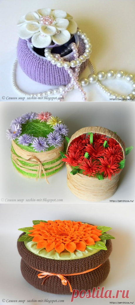 Шкатулка из бобины скотча