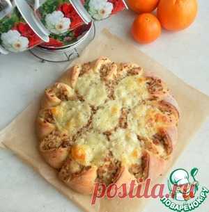 Мясной пирог с рисом и моцареллой - кулинарный рецепт