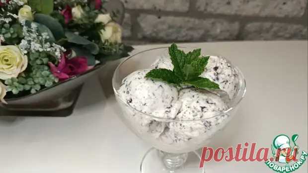 Мороженое с шоколадной крошкой 