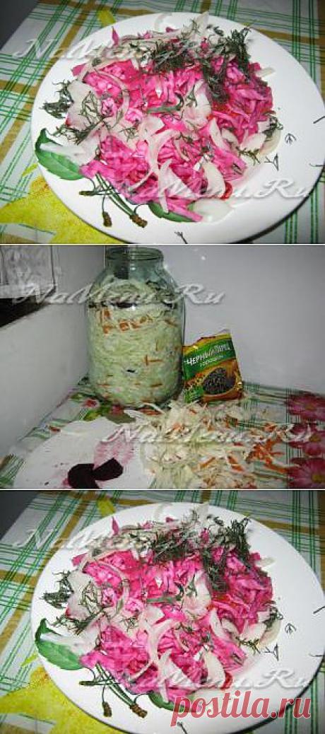 Быстрая маринованная капуста со свеклой: рецепт