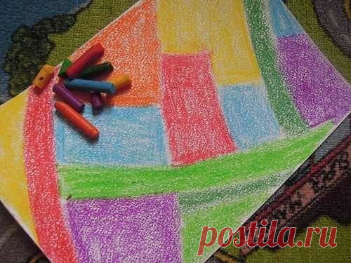Техника граттаж (от фр. gratter -  скрести, царапать) -  способ выполнения рисунка путём процарапывания пером или острым инструментом бумаги или картона, залитых тушью. / Райская пища