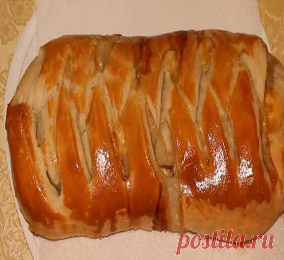 Как приготовить слоеный пирог с грибами и сыром — рецепт с фото