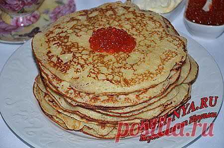 Манные дрожжевые блины