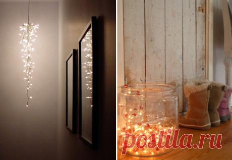 Новогодние и Рождественские огни и гирлянды