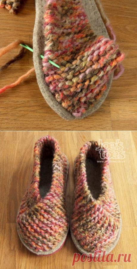 Joe's Toes - How to make Joes Toes Cross-Over Knitted Slipper