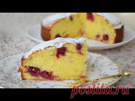 Невероятно нежный и вкусный пирог с вишней на сметане. Быстрый рецепт без заморочек