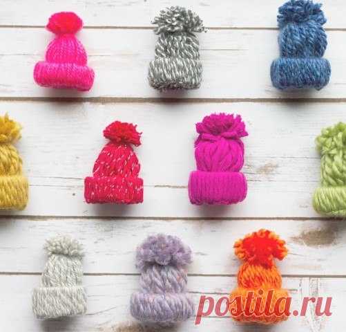 Шапочки из пряжи
