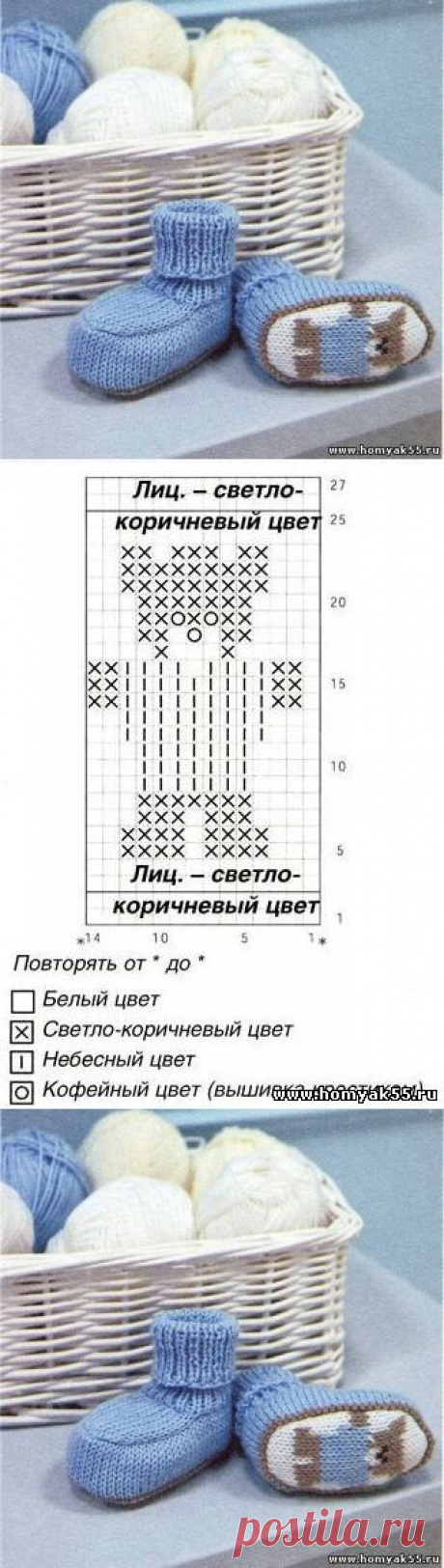ПИНЕТКИ С МИШКАМИ на 2-х спицах