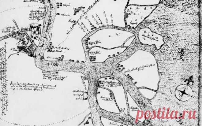 Карта Петербурга за 70 лет до основания его Петром I  | Самые свежие новости - Информационный портал Крамола