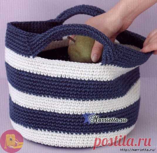 Летняя сумочка с ручками — Сделай сам, идеи для творчества - DIY Ideas