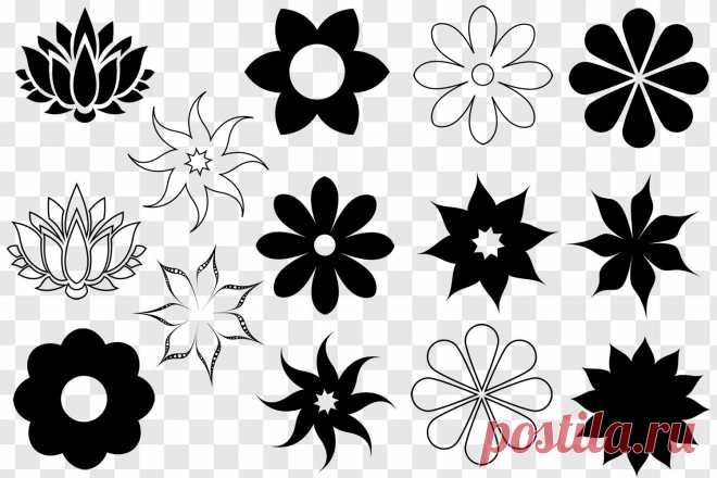 Flower SVG Bundle - Flower Clip Art - Flower Silhouette Cut Files By gjsart | TheHungryJPEG.com