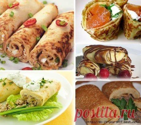 15 самых вкусных начинок для блинчиков.