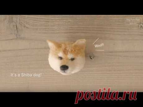 How to make Shiba dog pom-pom (English sub)