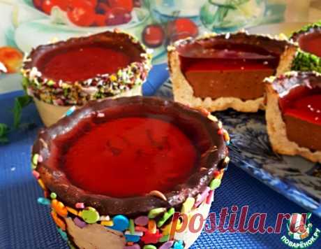 Корзиночки с зефиром и желе – кулинарный рецепт