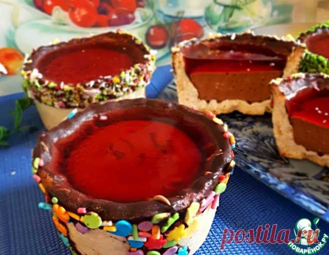 Корзиночки с зефиром и желе – кулинарный рецепт