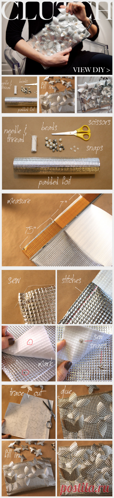 DIY Foil Clutch
