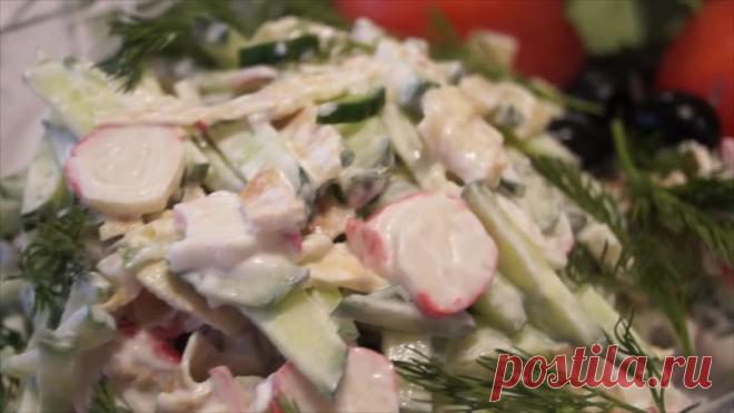 Легкий салат 3 Ингредиента. Вкуснота такая, что не передашь словами)