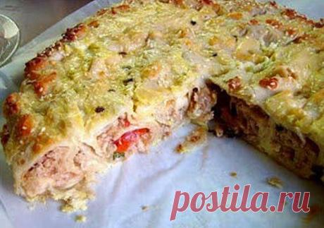 Рецепты: Куриная лазанья на лаваше