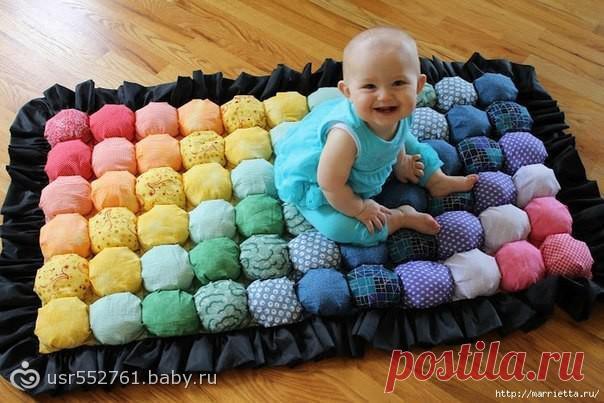 Коврик для ребенка из шариков &raquo; Женский Мир