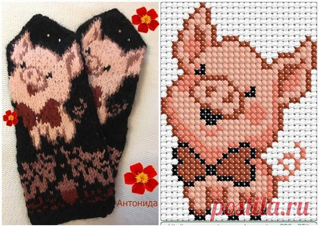 ВЫШИВКА НА РУКАВИЧКИ