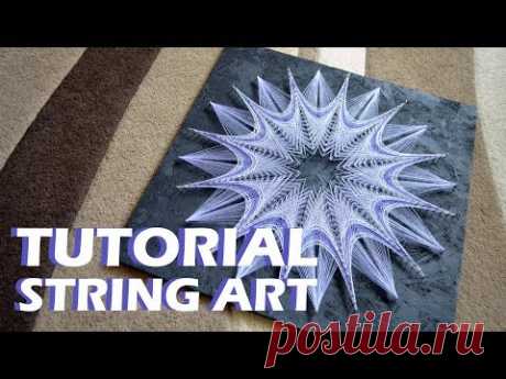 PASTEL PICTURE | string art timelapse | TUTORIAL - YouTube