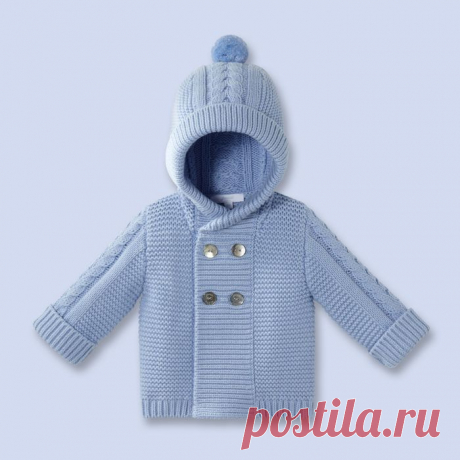 Яркие курточки с помпонами спицами