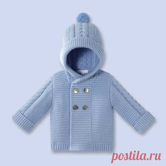 Яркие курточки с помпонами спицами