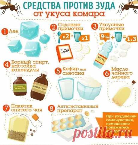 Избавляемся от зуда из-за укуса комара!