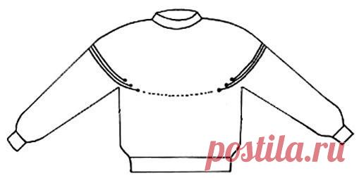 Как связать джемпер с круглой кокеткой