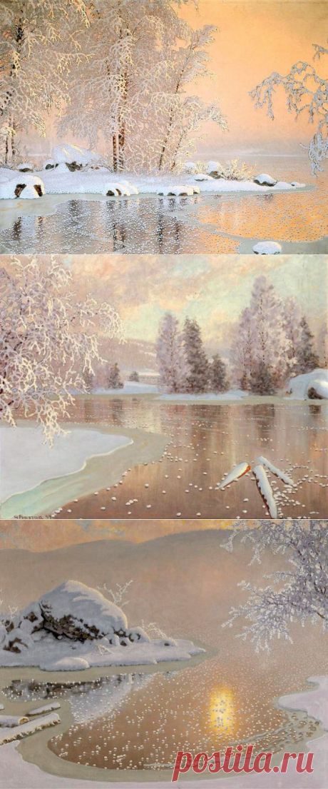 А сказка с нами рядом... по соседству. Художник Gustaf Fjaestad (Sweden, 1868-1948).