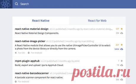 React.parts – A catalog of React components