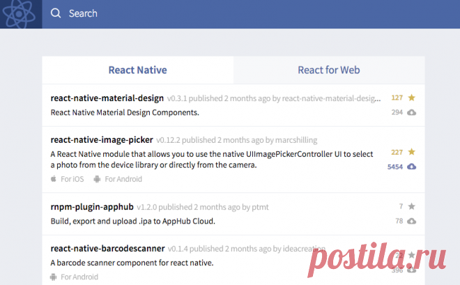 React.parts – A catalog of React components
