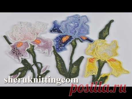 Irish Lace Floral Composition Tutorial 91 Composition florale de dentelle irlandaise