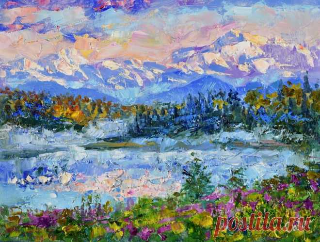 Alaska National Park Denali Mountain Landscape Optimistic | Etsy