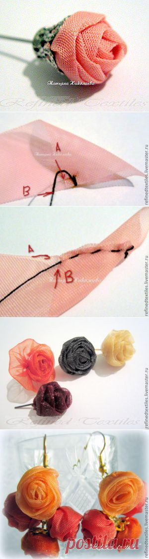 Розочка на штифте - Ярмарка Мастеров - ручная работа, handmade