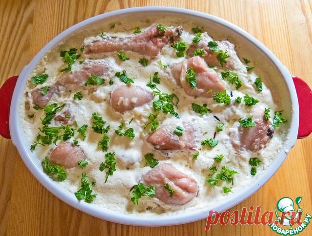 Курица с чесноком на рисе от Юрия Рожкова