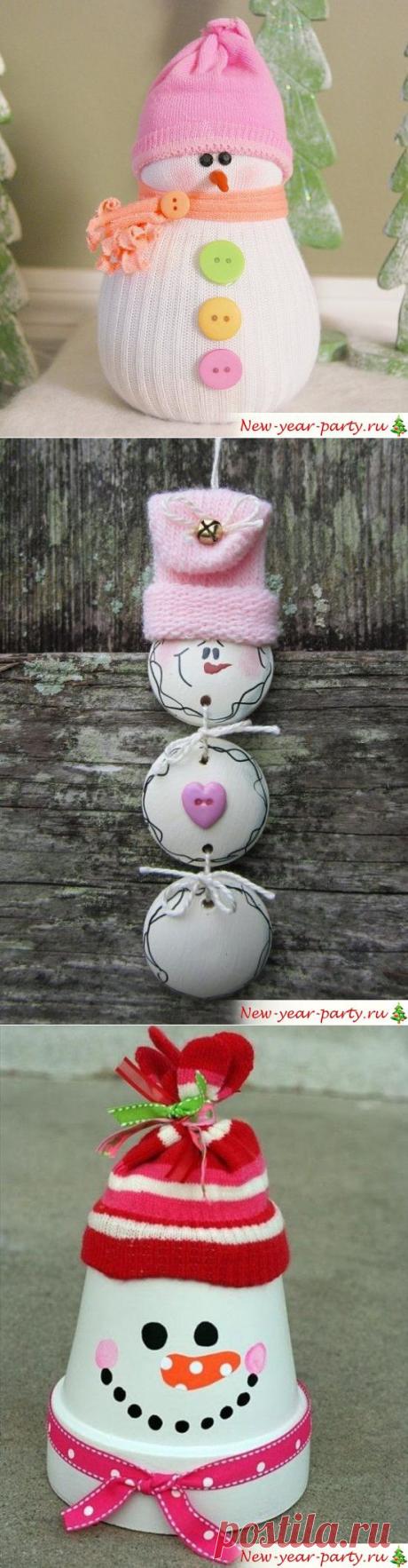 Снеговик своими руками, 10 мастер-классов с фото и масса идей!